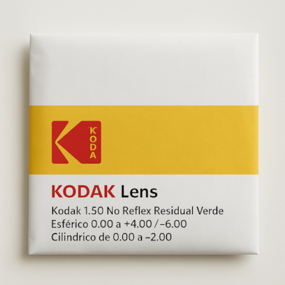 1.56 KODAK NO REFLEX LENTE ACABADA - GRADE POSITIVA