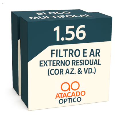 MULTIFOCAL 1.56 BLOCO COM FILTRO AZUL E AR EXTERNO RESIDUAL VERDE (OE)